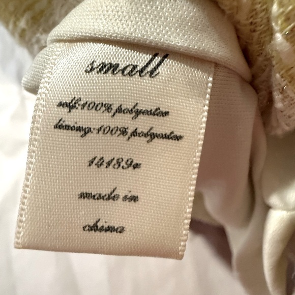 Yellow & White Striped Textured Sleeveless Shift Dress – Size Small (NWOT) - Picture 14 of 15